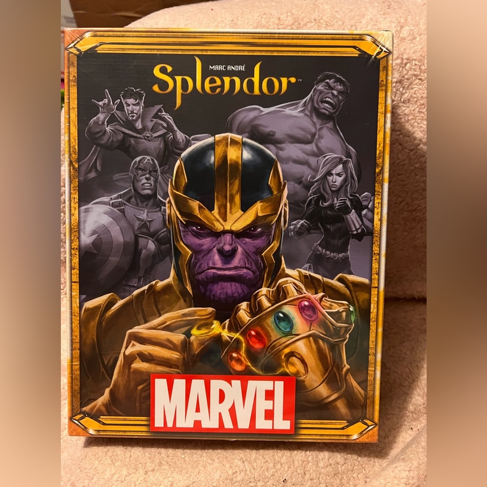 Marvel Splendor Board Game - Gold and Purple